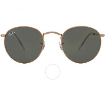 Ray-Ban Round Metal Gold Unisex Sunglasses RB3447 920231 Asian Fit Size 47