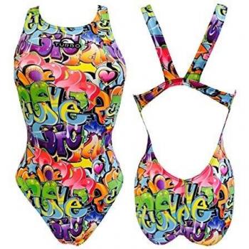Turbo Traje De Baño Graffitti 2016 Amarillo 2XL
