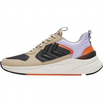 Hummel Reach LX 800 Nubuck Sneakers - White/Orange/Purple Unisex Trainers