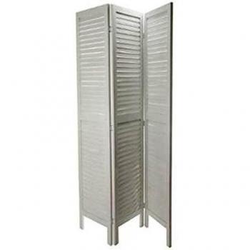 Biombo Barroco Blanco 3 Paneles 40 cm x 170 cm