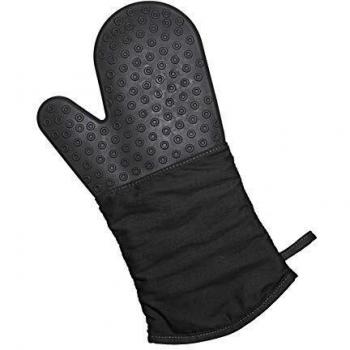 Guante de silicona y tela 1 unidad (Negro) - Lurch
