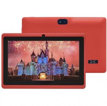 Tablet DAM Q75X Pro, Rojo, 8 GB, 7 WSVGA, 1 GB RAM, MTK8321 Quad Core 1.3 GHz, Doble cámara, Android