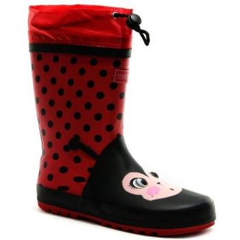 Regatta Kids Waterproof Mudplay Ladybird Wellington Boots, Size: UK 3