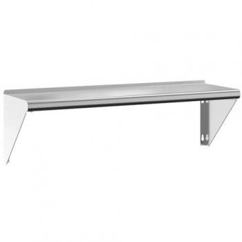 Estante de Pared de Acero Inoxidable Plateado 100x30x31 cm - Mueble Almacenaje Estantería para Oficina, Estudio, Dormitorio, Estante Flotante