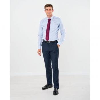 Spagnolo - Pantalón traje de hombre slim cuadros en azul
