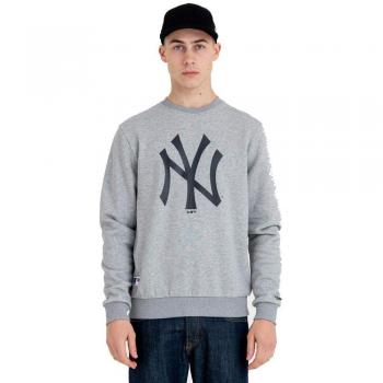 A NEW ERA Era Team Logo Crew Neyyan Sudadera, Hombre, Grey Med, XS