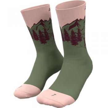 Calcetines Dynafit Stay Fast Verde Rosa 39-42