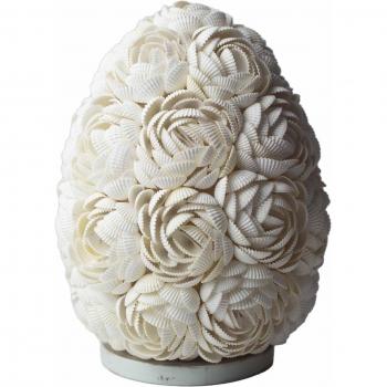 Lámpara Boho Concha Marina - Rosa Ovalada - 20cm
