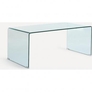 Mesa de centro de cristal Shiny con elegante diseño contemporáneo