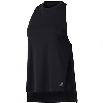 Reebok Wor Myt Poly Tank Camiseta De Tirantes, Mujer, Negro, M