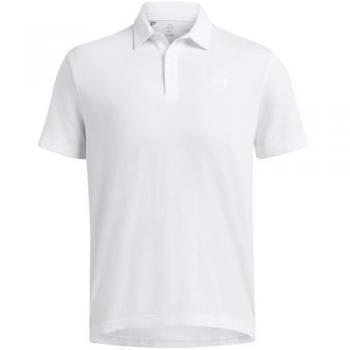 Under Armour Icon Short Sleeve Polo Shirt - White - Men's Size S
