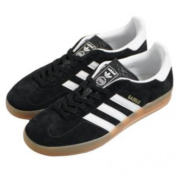 Adidas Originals Gazelle Indoor Women's Sneakers - Core Black / Cloud White / Gum - Size 6