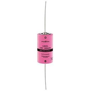 NEDIS De Litio-cloruro de tionilo ER14250 batería Pila de Cloruro de Litio-Tionilo ER14250 | 3,6 V | 1200 mAh Rosado