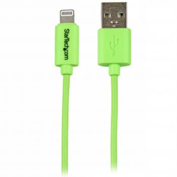 StarTech.com 1m 3ft Green Apple 8pin Lightning to USB Cable iPhone iPod iPad - Colored Lightning Charge Sync Cable for Green iPhone 5c