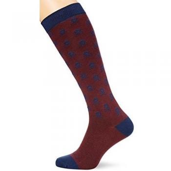 Scalpers Skull Socks 02, Calcetines para Hombre, Bourdeaux, UNICA