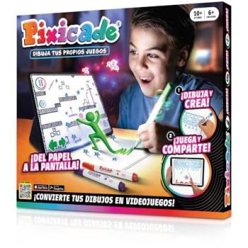 Kit Creativo Infantil Pixicade - Convierte Tu Dibujo en Videojuego en 30 Segundos, Juego Educativo y Divertido con App Interactiva
