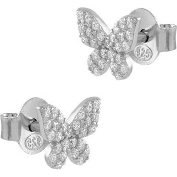 Pendientes Itemporality Mariposa Mini con Detalles de Circonitas Blancas