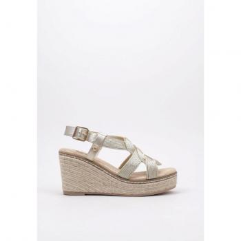 Sandalias XTI 141441 Moda Joven Oro - Sandalias de Mujer, color oro, diseño moderno y juvenil