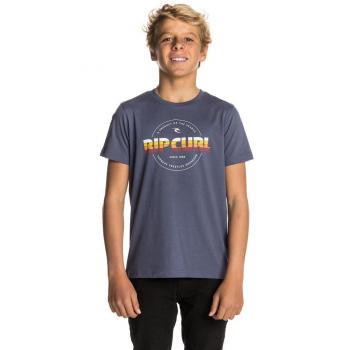 RIP CURL niños de círculos Big Mama Camiseta de Manga Corta, Infantil, KTEMB4, Blue Indigo, 8