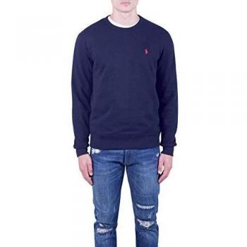 Sudadera Polo Ralph Lauren de Cuello Redondo en Algodón Negro, Talla XXL para Hombre