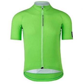 Q36.5 Jersey Shortsleeve L1 Green Pinstripe Camiseta de Ciclismo, Hombre, Verde, M