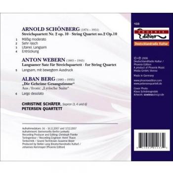 Schonberg/Berg/Webern: Cuartetos