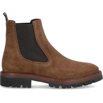 Botines de mujer marca Alpe en color cuero con piel baby silk y suela antideslizante
