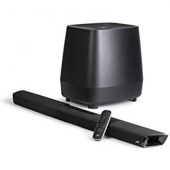 Barra de Sonido Polk Audio Signa S3 con Subwoofer Inalámbrico y Chromecast Integrado, 160W