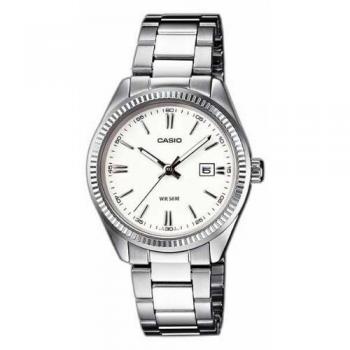 Casio Women's Vintage Collection Analog Quartz Watch LTP-1302D-7A1 with White Dial