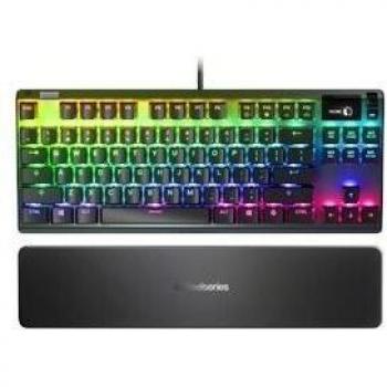 SteelSeries Apex 7 TKL Mechanical Gaming Keyboard with Red Switches and OLED Display