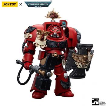 Joytoy Bloomage Tech - WH 40K - Blood Angels Assault Terminators Brother Taelon 1/18 AF, Figura de acción de Warhammer, escala 1/18, altura de 12 cm, detallada y articulada