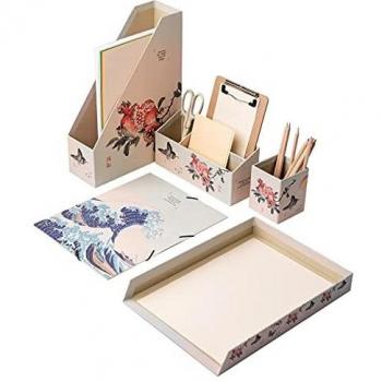 Grupo Erik Organizador escritorio Japan - Accesorios de escritorio y productos de almacenamiento - Organizador escritorio adultos - Organizador oficina/Lapicero escritorio - Papeleria japonesa, ORG003
