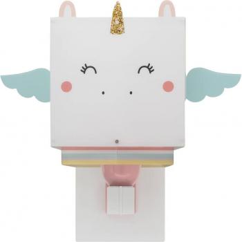 Aplique de pared infantil Dalber Little Unicorn con enchufe, diseño de unicornio, luz suave y cálida, ideal para habitaciones infantiles