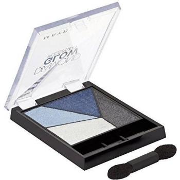 Paleta de Sombras de Ojos Maybelline Diamond Glow 03 Blue Drama - Cuatro Tonos Brillantes