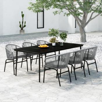 7-Piece Grey Garden Dining Set