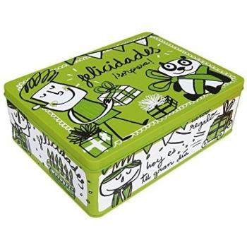Laroom Caja metálica, Metal, Verde
