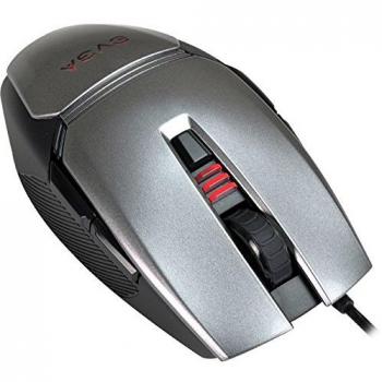 EVGA TORQ X3 - Ratón (USB, Juego, Óptico, Ambidextro, Negro, Carbón vegetal, Universal)