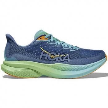 HOKA Men's Mach 6 Road Running Shoes, Size UK 9.5, Colour: Blue/Dusk/Shadow
