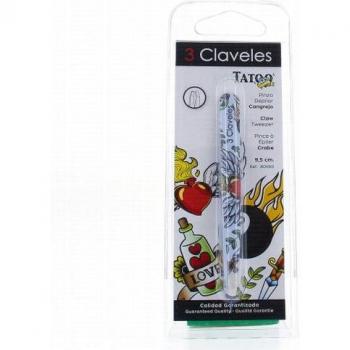 Pinza de depilar 3 Claveles Cangrejo Tatoo 9,5cm