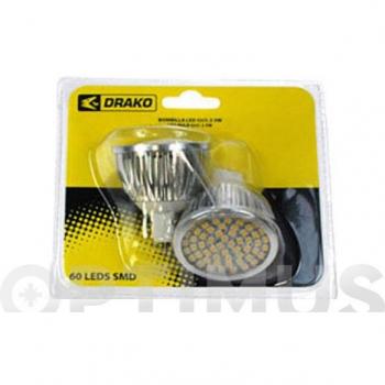 Bombilla LED dicroica (pack 2 unidades) MR16 luz cálida 250-300lm 5W