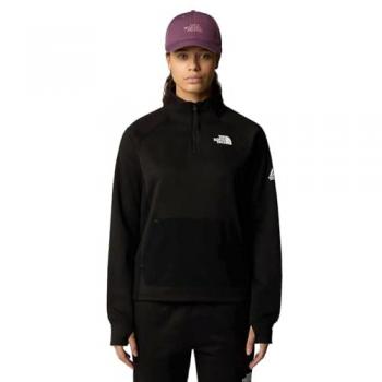 Forro polar The North Face Fleece Mountain Athletics 1/4 Zip negro absoluto mujer - XS