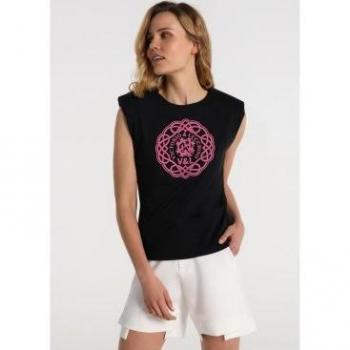 Top Maxi Hombro negro de Victorio & Lucchino para mujer
