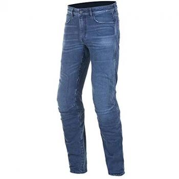 Alpinestars Vaqueros Copper Pro Tech Azul - Pantalones textiles para motocicleta, color azul, talla 38