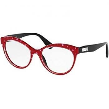 Miu Miu MU04RV 1401O1 Armazones para Mujer Rojas