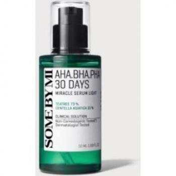 AHA-BHA-PHA 30 Days Miracle Serum Light - 50ml, Tea Tree Infused Daily Moisturizing Face Serum for Oily Skin