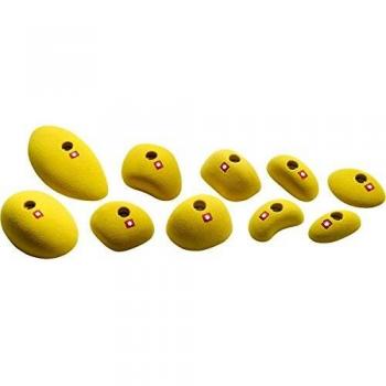 Ocun Holds Set 2 - Juego de asas de escalada, Unisex adulto, amarillo, talla única