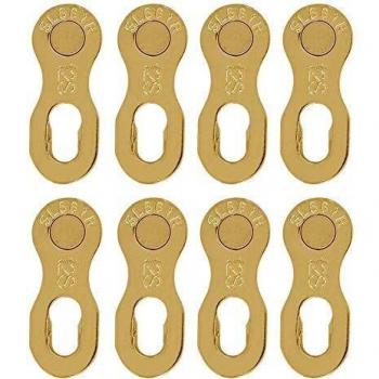 Keenso Eslabón de la Cadena de la Bicicleta, Bicicleta de Acero de 4 Pares Bicicleta 12 Cadena de Velocidad Piezas del Conector del eslabón perdido Accesorio de Ciclismo