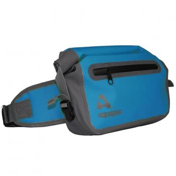 Aquapac Riñonera Cintura Pack, Unisex, Wasserdichte Hüfttasche Waist Pack, Cyan Blau/Grau, Medium