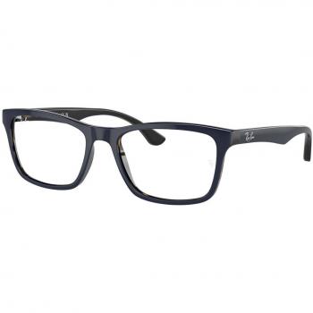 Ray-Ban RX5279F Asian Fit 8283 Armazones para Hombre Azules con lentes recetados de 55 mm