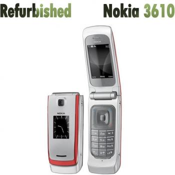 Teléfono Móvil Nokia 3610 Flod Original Desbloqueado 90% Nuevo con Batería y Cargador Plata